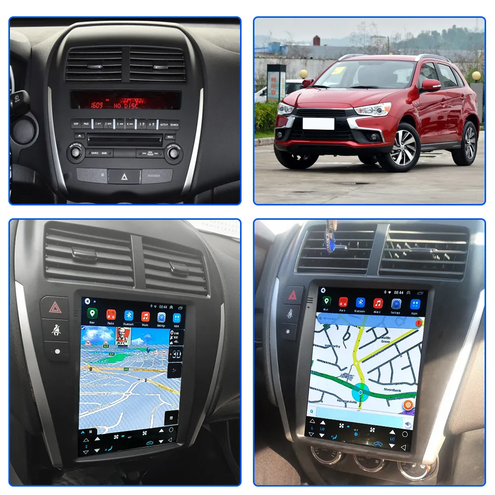 Автомагнитола 2 din для Mitsubishi ASX 1 2010 2011 2012 2013 2014 2015 2016 C4 мультимедийный видеоплеер