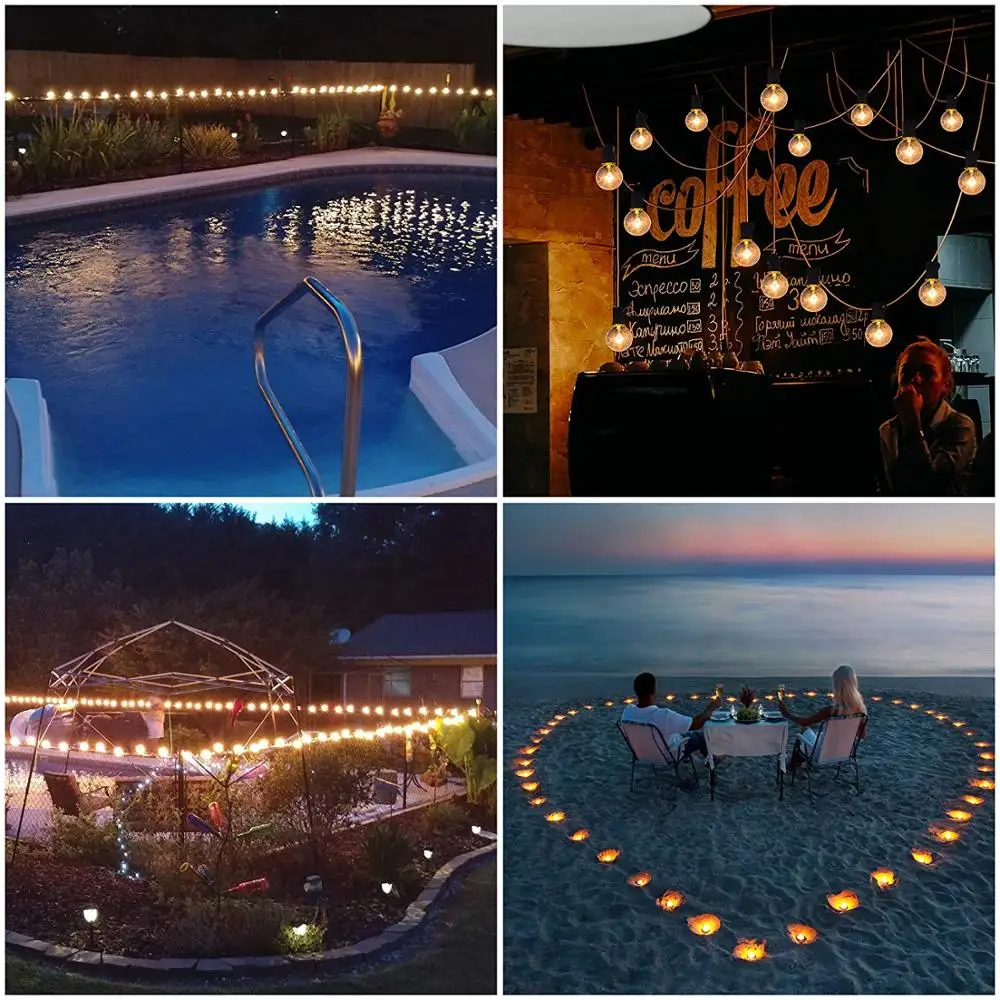 Гирлянсветильник s G40 для внутреннего дворика вечерние нисветильник