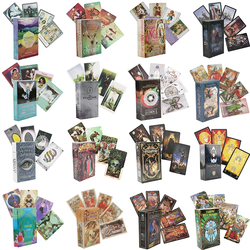 

Full English version Tarot Cards Oracle Card Divination Destiny Deck Party Board Game Beginner PDF Guide Book