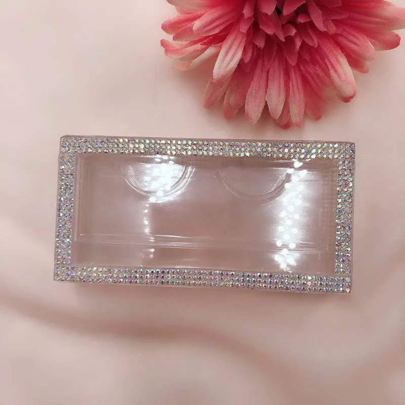 10pcs/lot rhinestone lash box High Quality Drawer 3D 5D Mink Eyelashes Glitter Rhinestone Lashes Box | Красота и здоровье