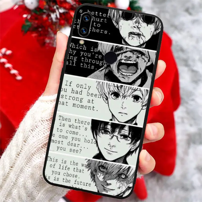 

Anime Tokyo Ghouls terror horror Phone Case For Xiaomi Redmi note 7 8 9 t k30 max3 9 s 10 pro lite