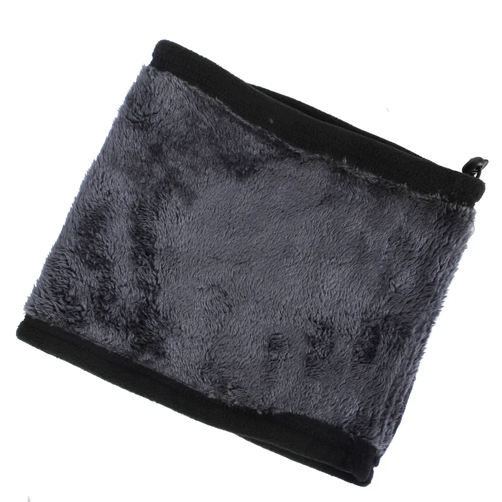 Теплый флисовый шарф шапка маска на половину лица для езды велосипеде бега