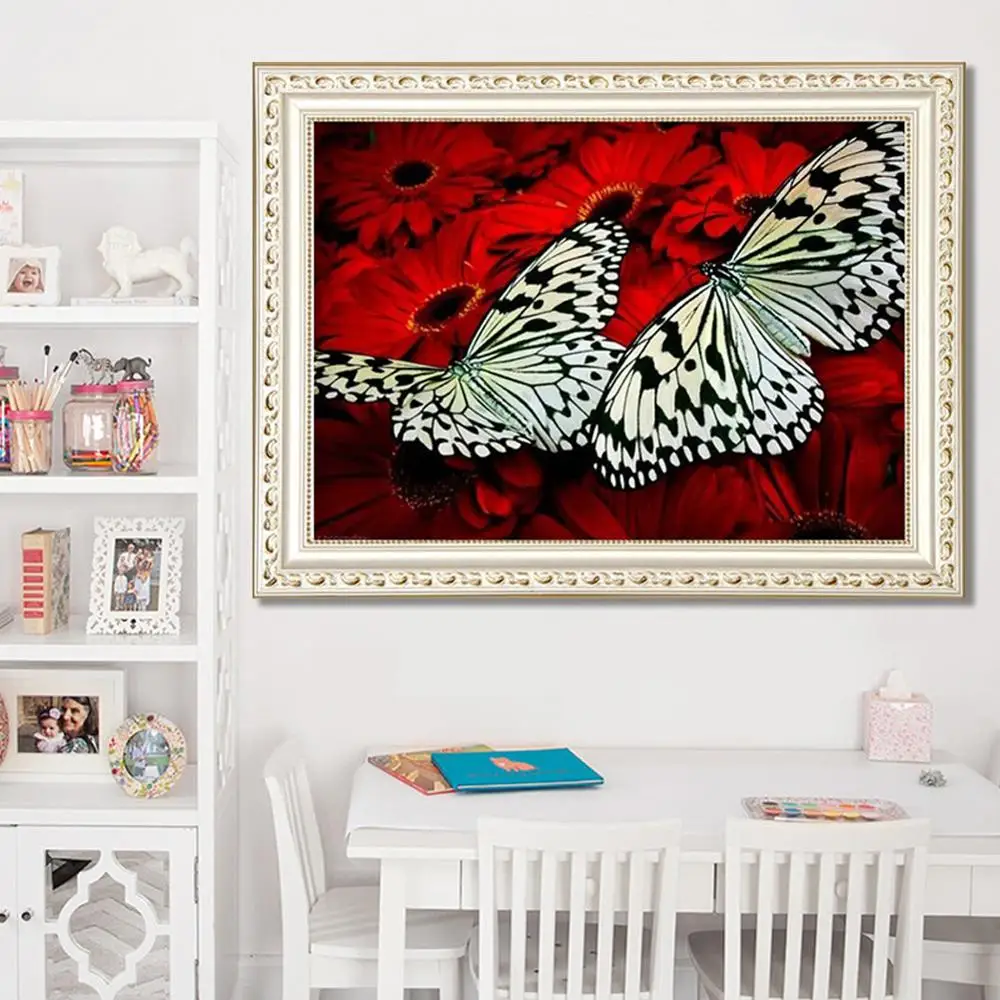 Diy новая 5D алмазная настенная живопись для гостиной блокбастер пятнистая бабочка