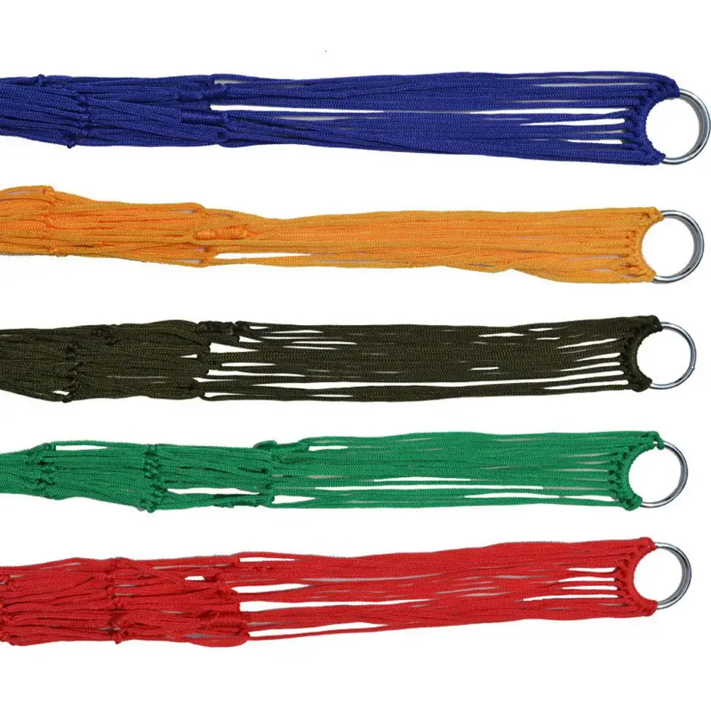

Hammock For Outdoor Camping Travel Portable Nylon Hammock Sleeping Bed Hanging Chair Mesh Comfortable Rope Hammocks FD