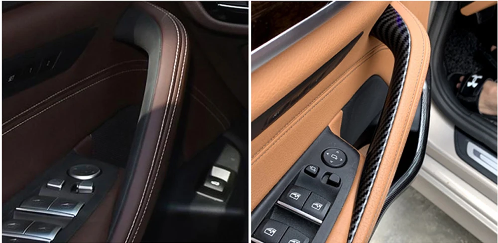 ABS Автомобильная дверная ручка внутренняя тяга подлокотник Защитная Крышка