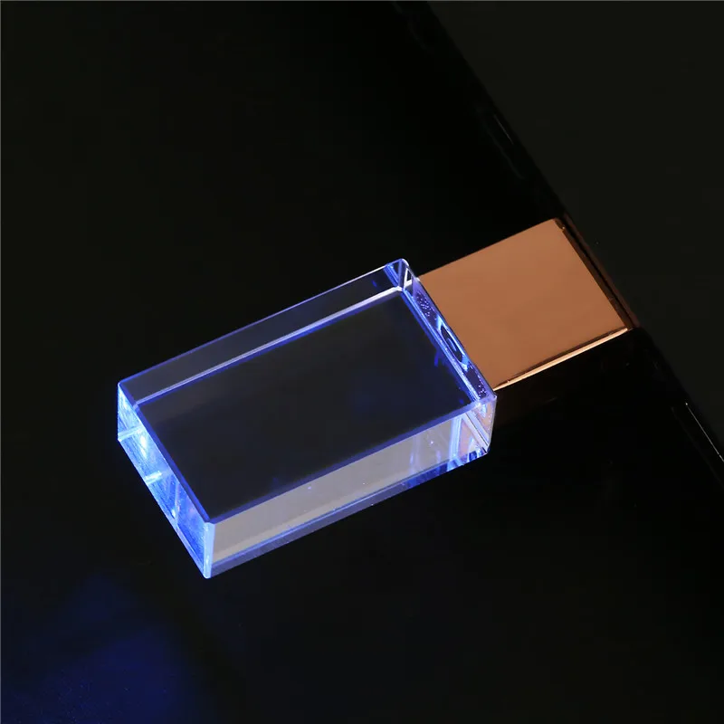 JASTER(более 10 шт. бесплатный логотип) Кристальный usb флэш-накопитель металлическая Флешка 8 ГБ 16 ГБ 32 ГБ 64 Гб 128 ГБ u дисковая карта памяти - Цвет: blue