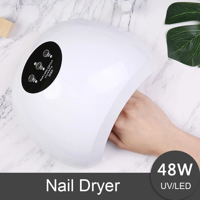 Сушилка для ногтей Modelones 48 Вт двойная УФ-светодиодная лампа всех типов