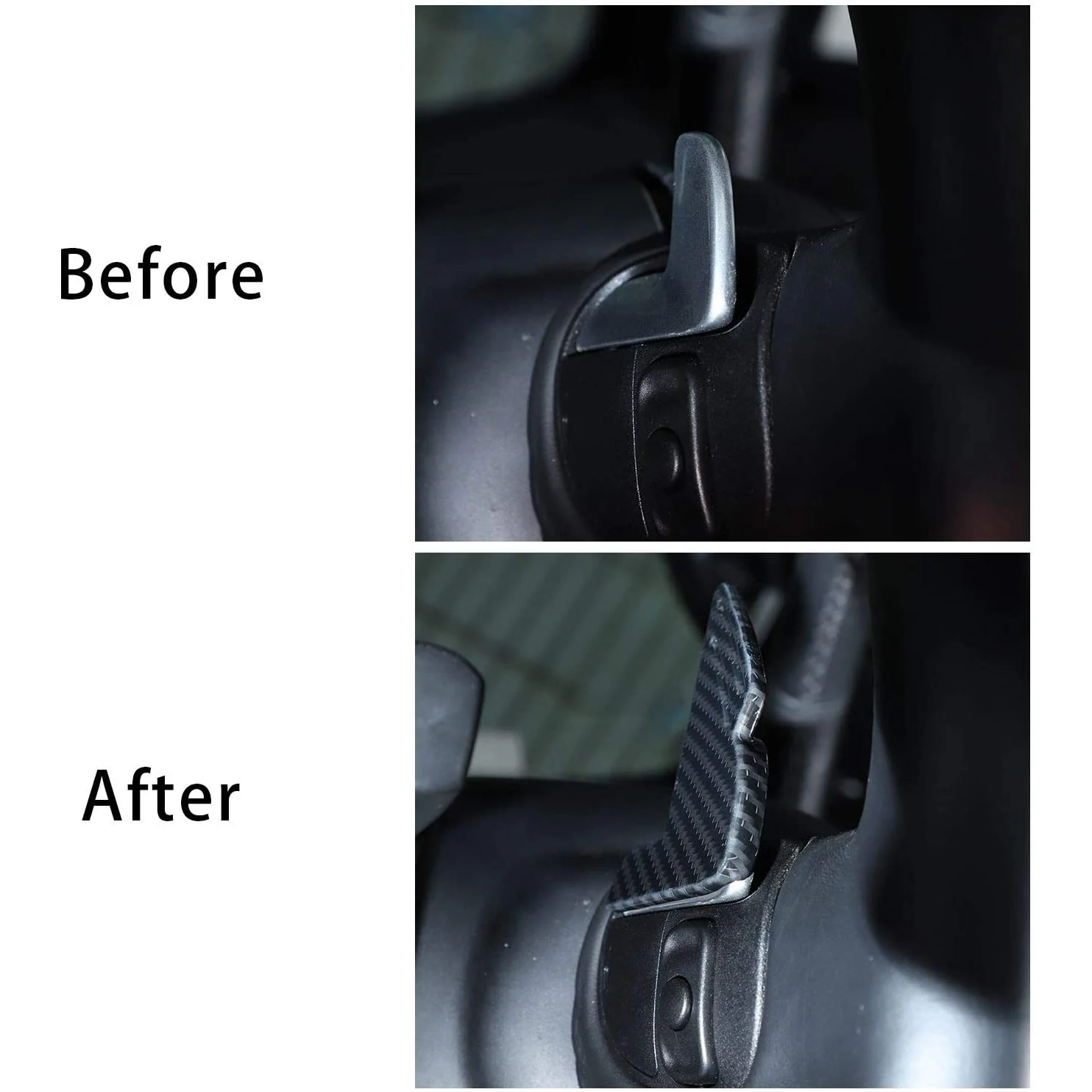 Car Steering Wheel Paddle Shifter Extension for 2015-2020 Dodge Challenger Charger Durango Chrysler 300 Carbon Fiber | Автомобили и