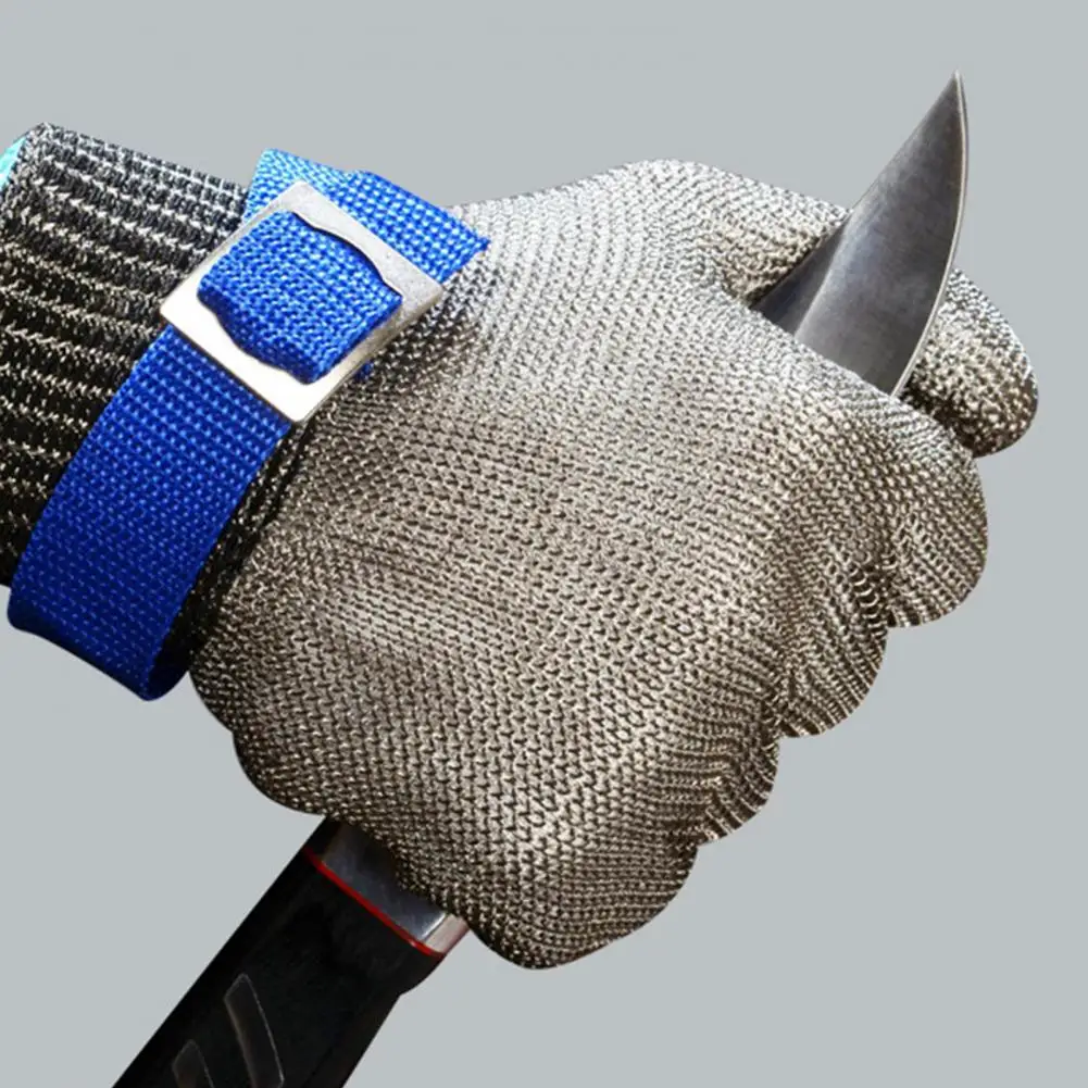 

1Pc Cut Proof Stab Resistant Metal Mesh Carpentry Butcher Tailor Operation Glove Carpentry Butcher Tailor Operation Glove