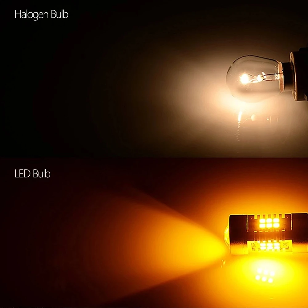 

PY21W BAU15S 7507 LED Bulbs 6000K White Turn Signal Light Lamp Amber Yellow 12V 6W Light Bulbs