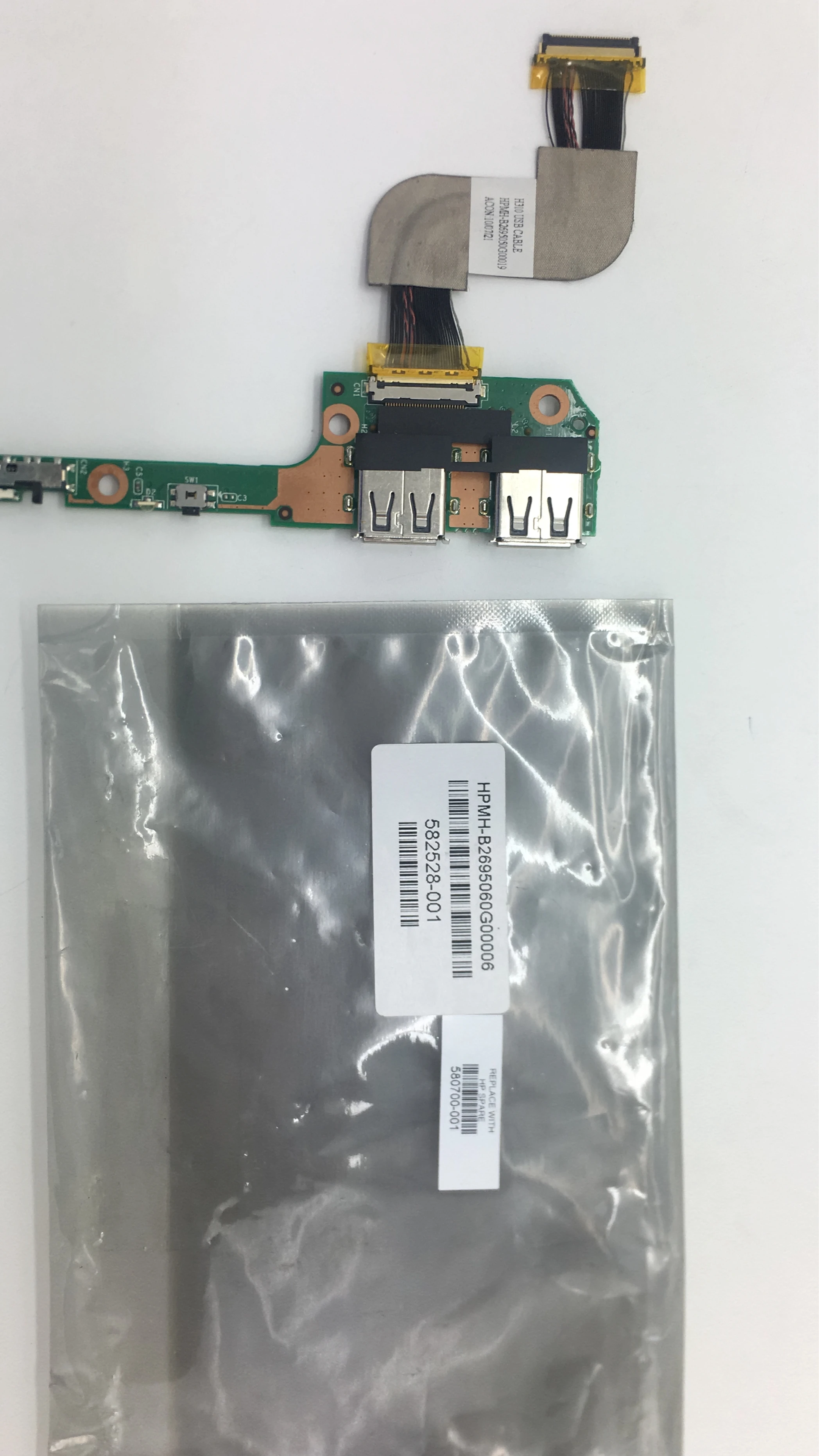 Original For HP Laptop Two USB switch power board Pavilion DM3 notebook HPMH 580700-001