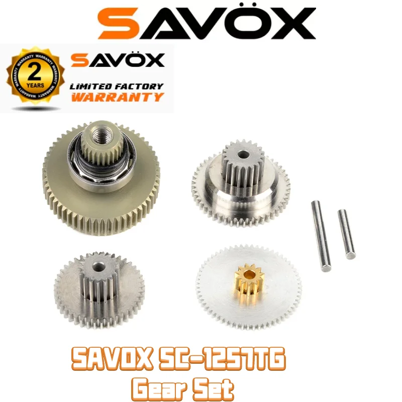 Купи Оригинальный SAVOX SC-1257TG Gear Set High Torque титановый передаточный механизм Gear Servo SAVOX 1257, включая подшипники за 1,630 рублей в магазине AliExpress