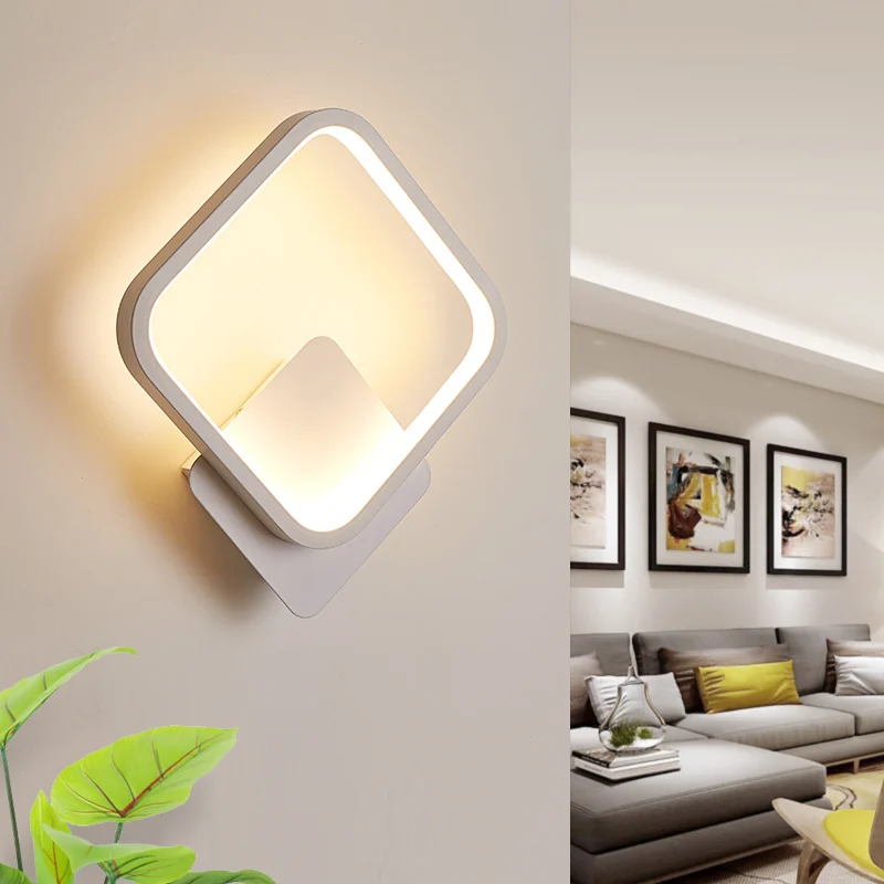 Светодиодный настенный светильник для гостиной в помещении белая прикроватная
