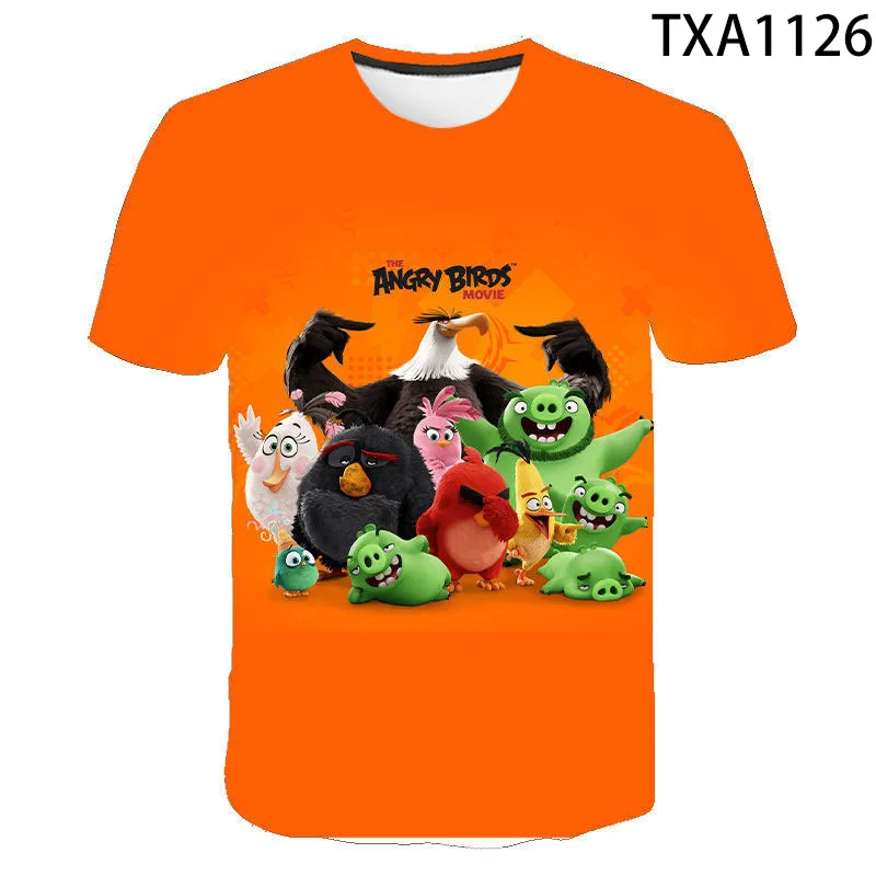 Новинка 2020 летняя 3D футболка с птицами модная уличная одежда для мальчиков и