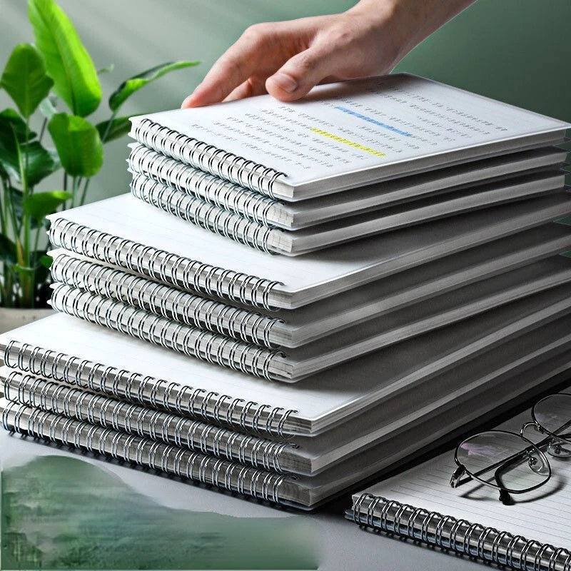 

A6/A5/B5 PP Cover Sketchbook Spiral Notebook Inner Blank 80GSM Grid Line School Supplies Pencil Drawing Notepad Coil Notebooks