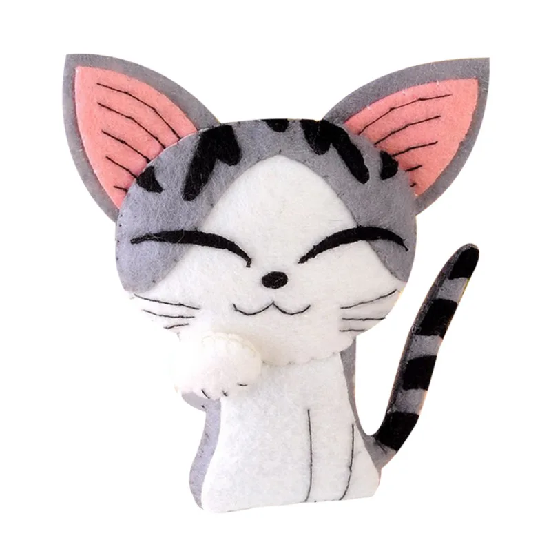 Сырный Кот ключ орнамент прекрасный котенок стиль Ключи Подвеска нетканый