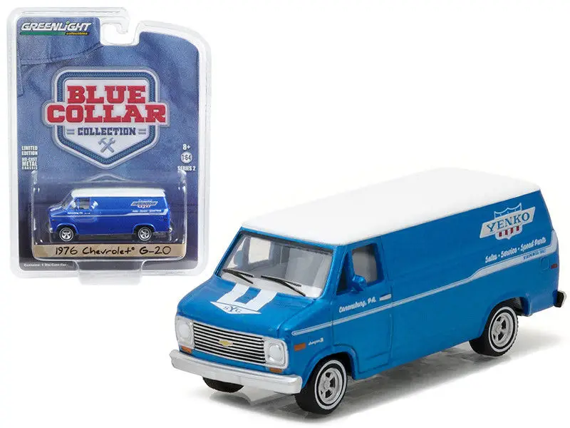 GL 1: 64 1976 Chevrolet G20 Van Yenko запчасти сплав модель автомобиля литье под давлением металлические игрушки подарок на день рождения для детей мальчиков