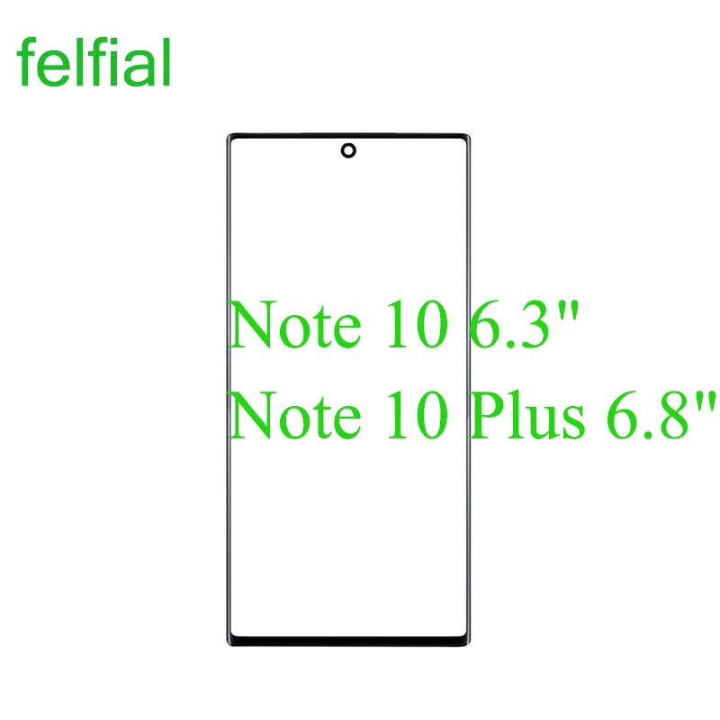 Переднее стекло для Samsung Galaxy Note 10 N970 сенсорный экран + Plus N975 замена стеклянной