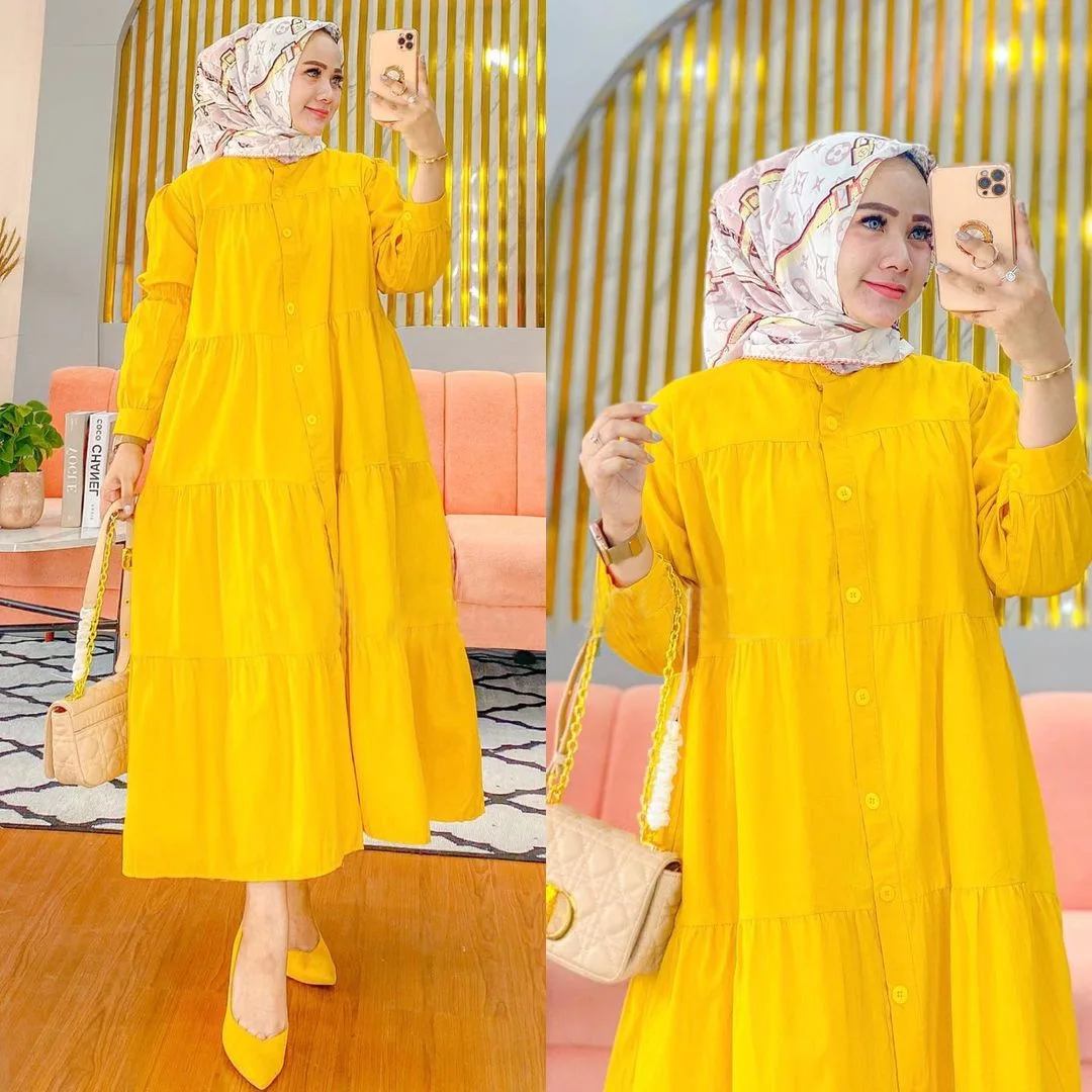 Abaya Dubai Turkey Long Dresses for Muslim Women Hijab Dress Islam European Clothing Vestidos Largos Vetement Musulmane Femme