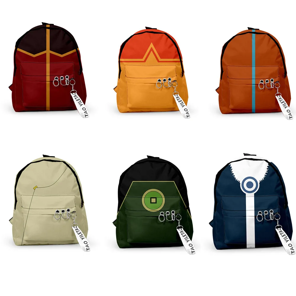 Рюкзак для девочек и мальчиков с аниме аватаром Последний Воздушный Бандер