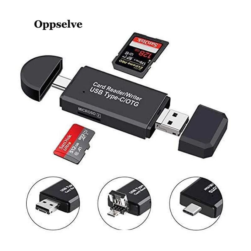 Устройство для чтения карт SD USB 2 0 OTG Micro Тип C кард ридер электронные устройство
