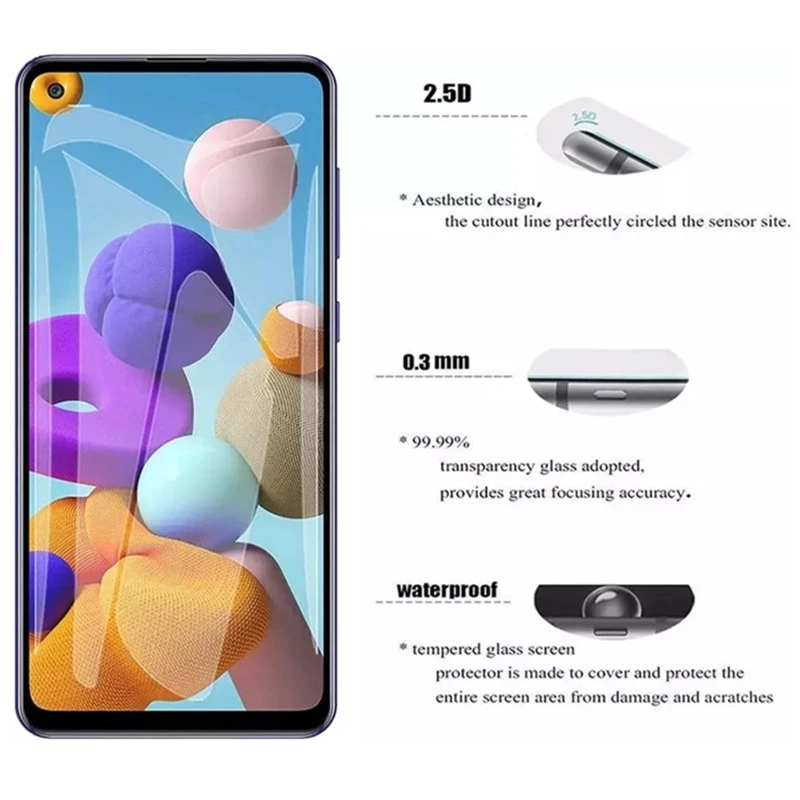 tempered glass for samsung galaxy a10 a12 a51 a50 a31 a32 a50 a51 a71 a72 a22 a21s screen protectors on samsung m12 m21 m31 m32 free global shipping
