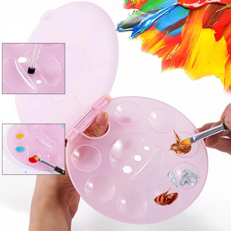 Накладные наконечники для ногтей цветная краска акриловых практики смешивания