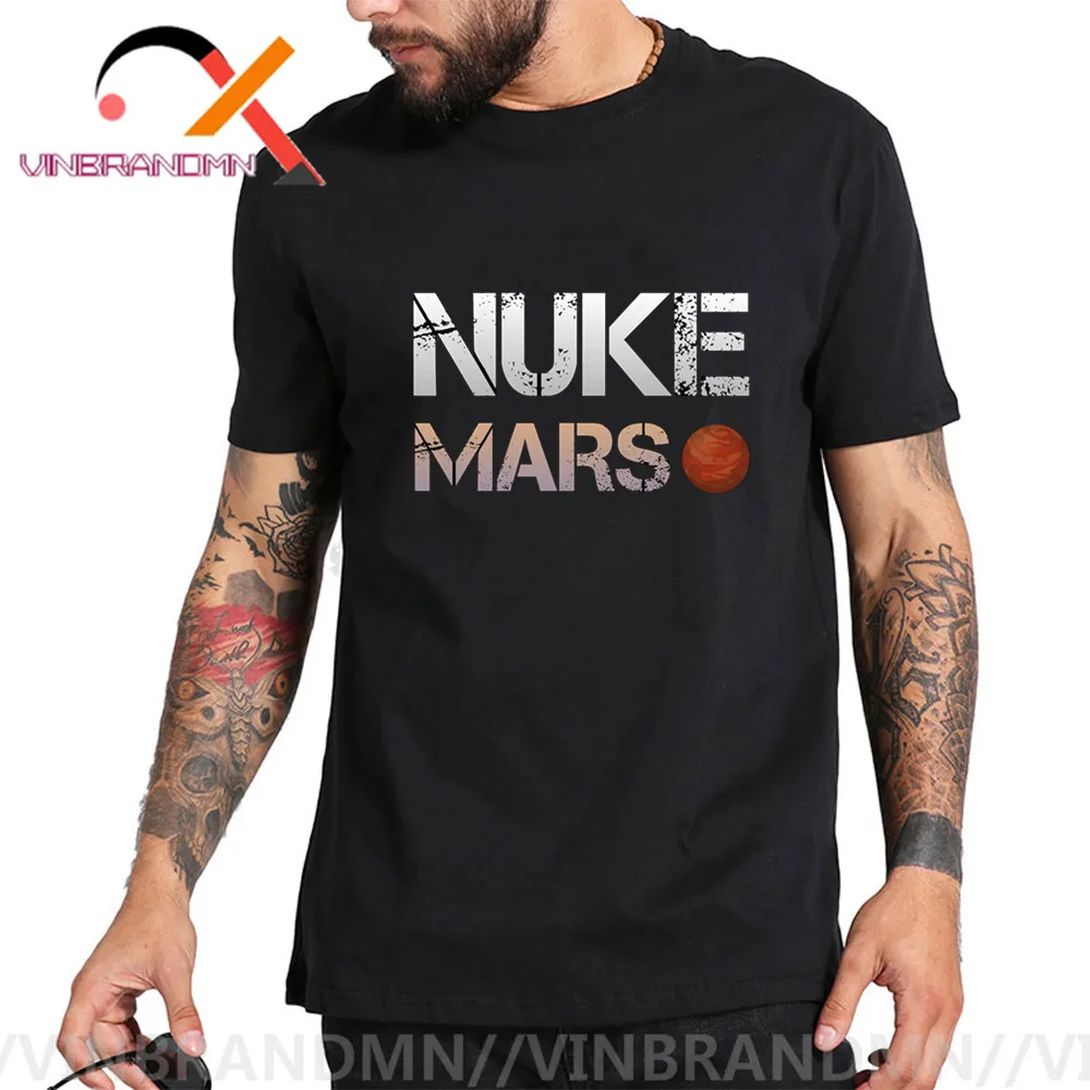 Ядерное оружие Mars футболка Илона маска с ракетой Винтаж ядерное Tesla Roadster