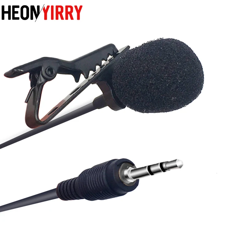 

Mini Jack Clip-on Lapel Microphone Lavalier Microphones Wired Mic for Speaking Speech Phone Condenser Microfone