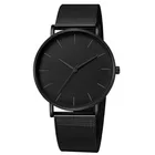 Leecnuo модные мужские часы минималистичные Masculino кварцевые часы повседневные наручные часы из нержавеющей стали Роскошные военные спортивные часы