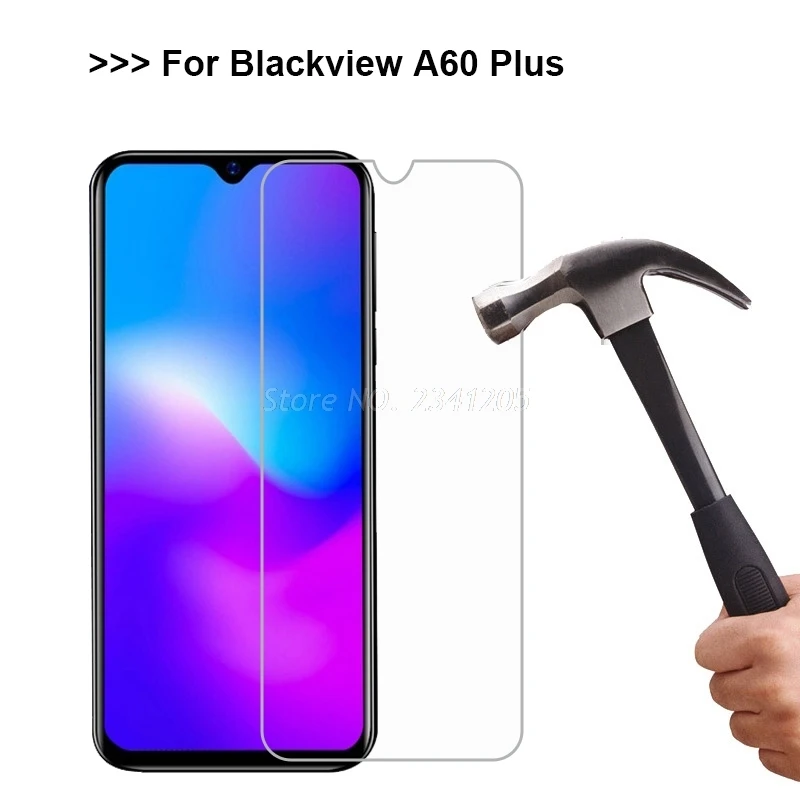 2 1pc tempered glass for blackview a70 protective glass cover on pelicula blackview a80 a60 plus a80pro a90 pro screen protector free global shipping