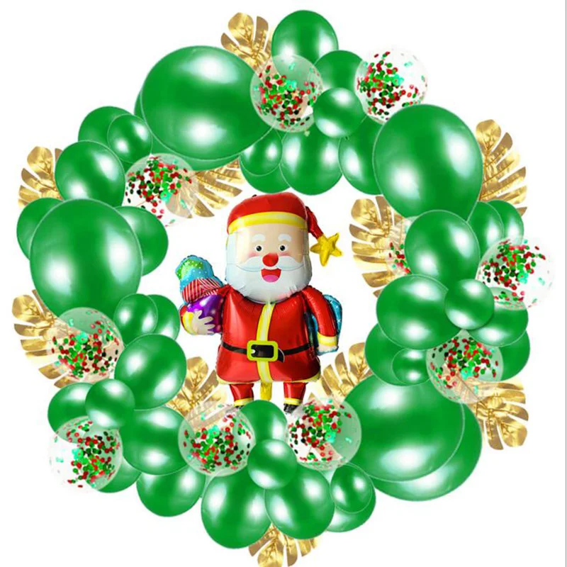 74 шт./компл. Рождественские шары из латекса в виде рождественского венка