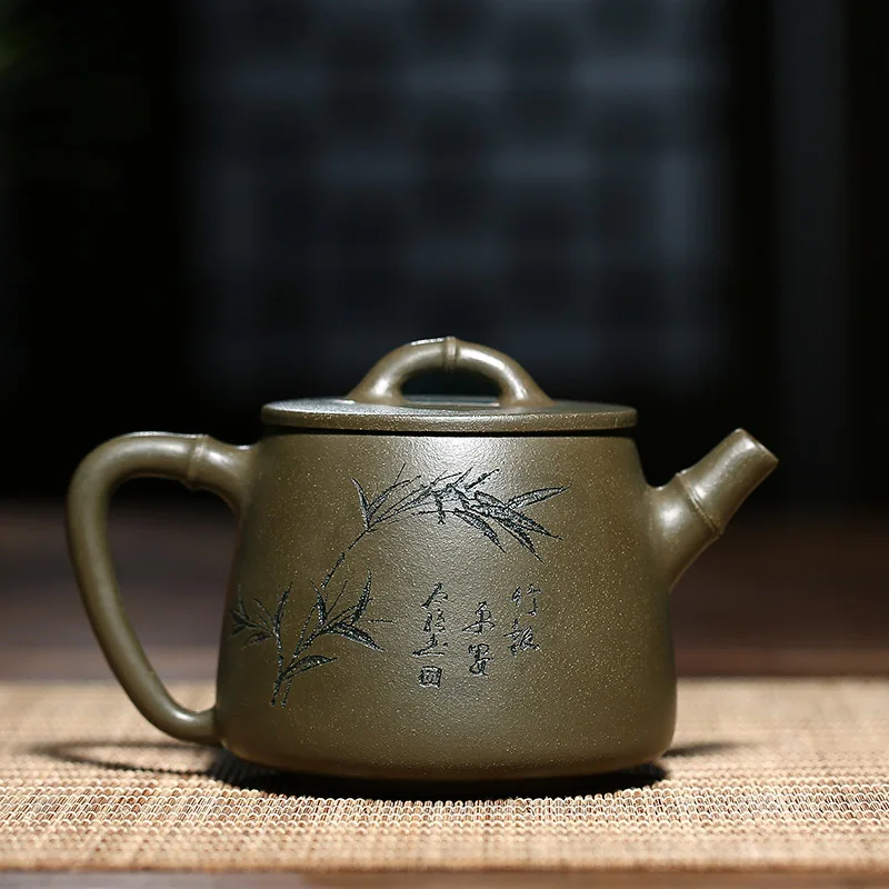 

Yixing GuYue hall by pure manual chlorite ores are recommended authentic teapot ink bamboo stone gourd ladle pot