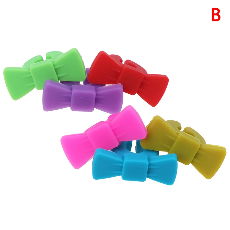 6 шт. силиконовых кейсов маркер на стакан для вина творческий с украшением в виде