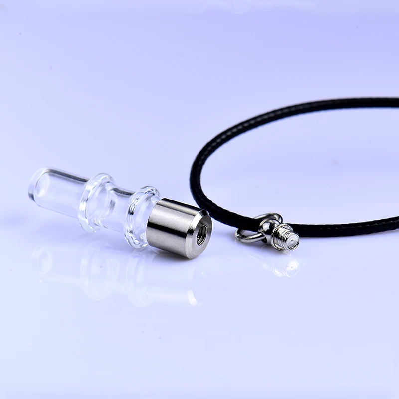 

5pcs 34 mm Screw Cap Mini Glass Vial Pendant Rice Jewelry Glass Tube Charms For DIY