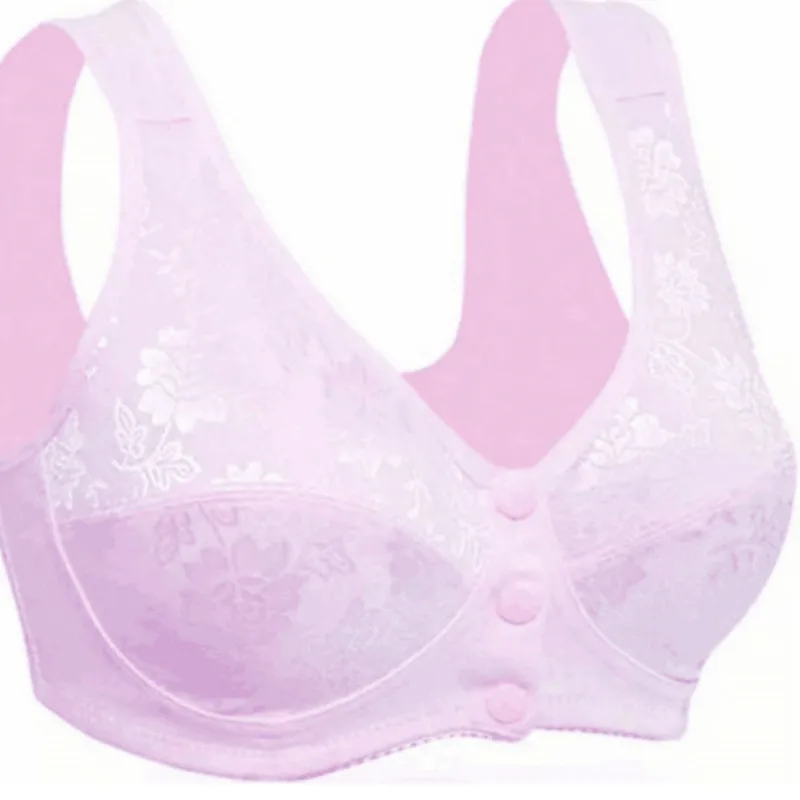 Бюстгальтер женский хлопковый бюстгальтеры с пряжками без стальных колец |