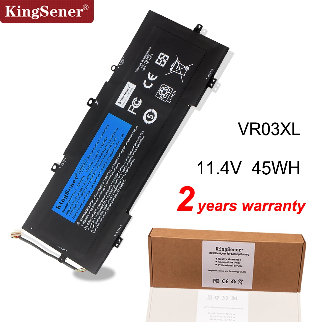 Kingsener VR03XL HSTNN-IB7E Battery for HP Pavilion 13-D Envy 13 13-D 13-d096UR 13-d036NZ 13-D046TU 13-D051TU 13-D006TU TPN-C120