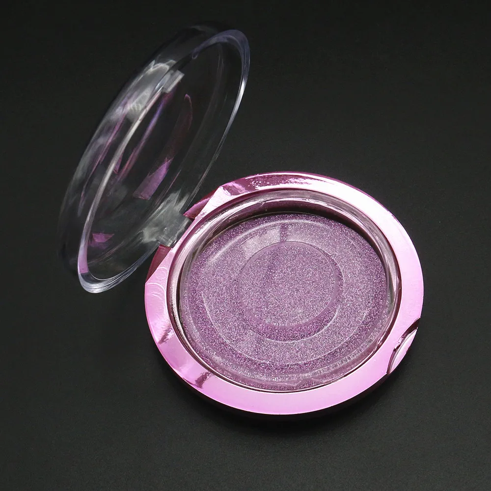 Посылка для ресниц круглые коробки с лотками блестящие карты объемные норковые