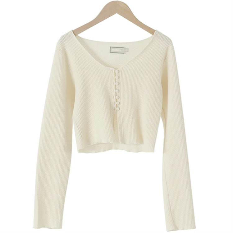 

Женская однобортная футболка, осенняя Однотонная футболка с круглым вырезом и длинным рукавом, шикарный топ в Корейском стиле