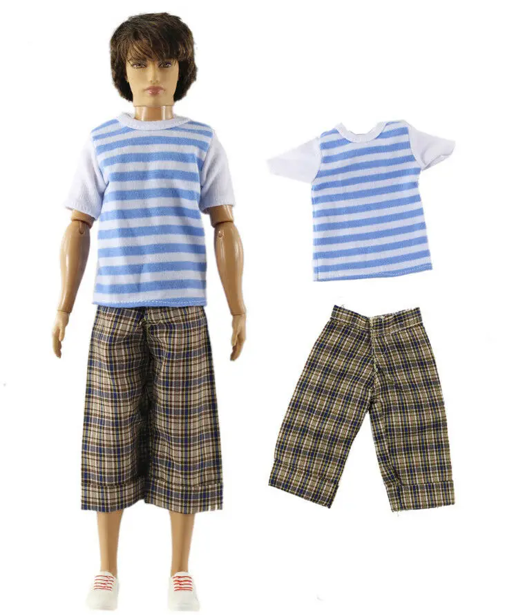 2 PCS Clothes a4 1 комплект Одежда для кукол наряд для 12 дюймов Кен Кукла много стиль на выбор A02 - Цвет: 2 PCS Clothes a4