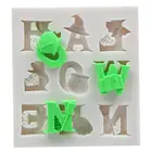 Форма в виде букв скелета на Хэллоуин, силиконовая форма для выпечки сделай сам, спутанная форма для шоколада, помадки, украшения торта, инструмент для выпечки