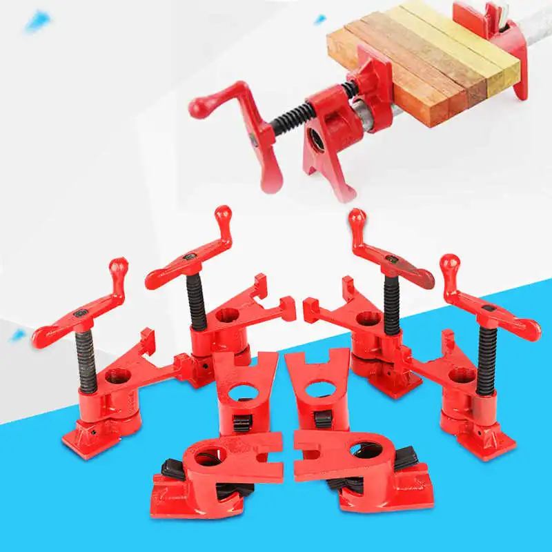 

tools for carpenter 4 Set 26.5mm Quick Release Heavy Duty Wide Base Iron Wood Metal Clamp Set Woodworking Workbench plane wood