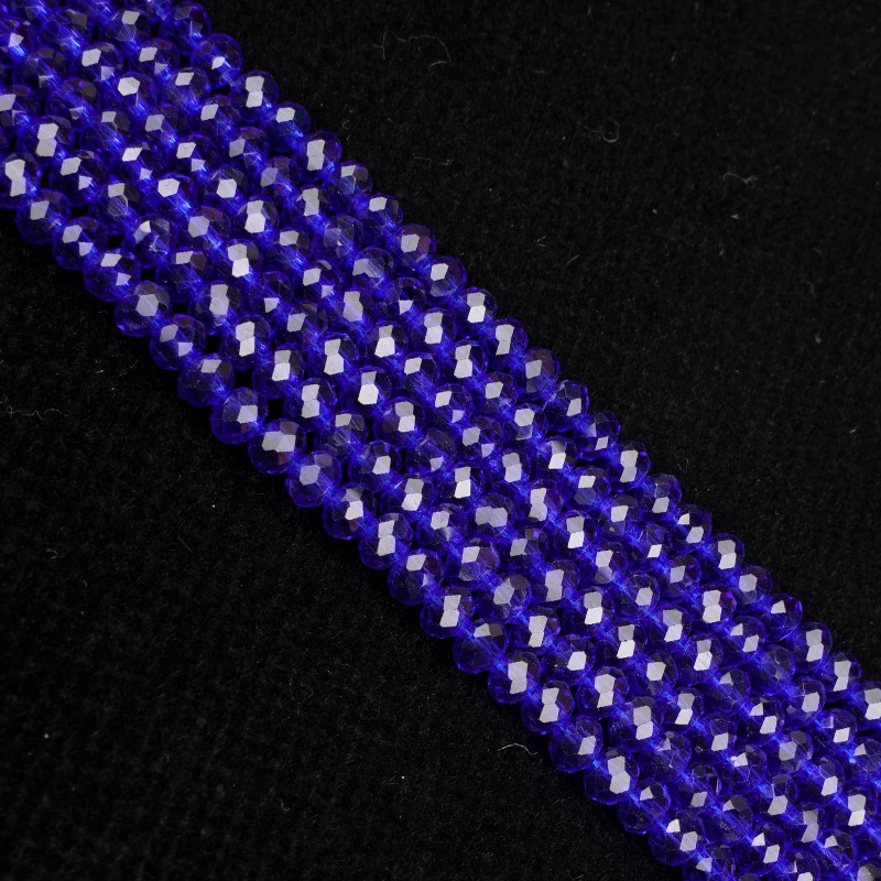 Круглые граненые хрустальные бусины 4 мм около 140 шт. | Украшения и аксессуары