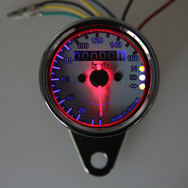 Тахометр POSSBAY для мотоцикла щуп одометр круизера кафе гоночного мотоцикла|tachometer