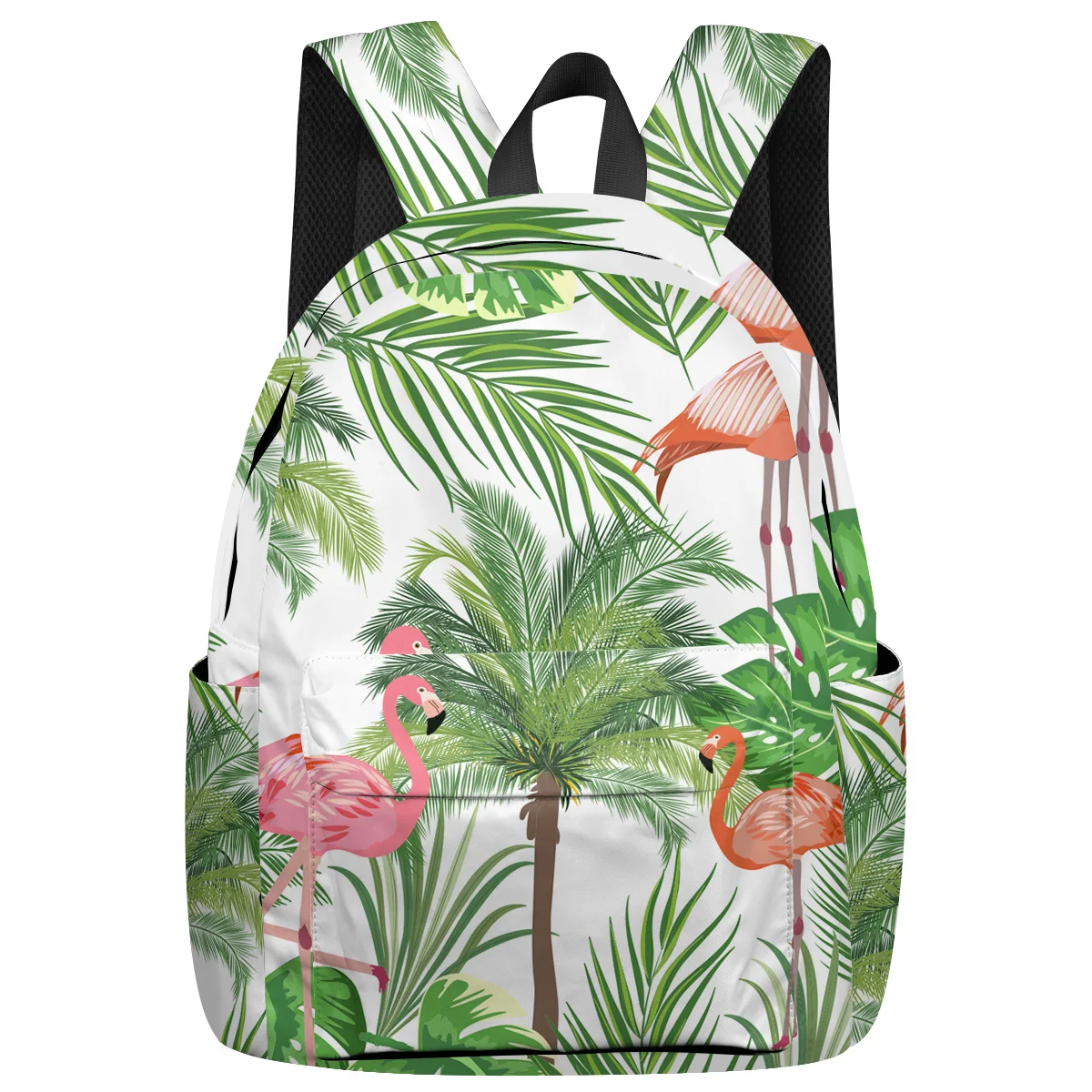 Скандинавский Фламинго тропические листья рюкзак для женщин мульти карман