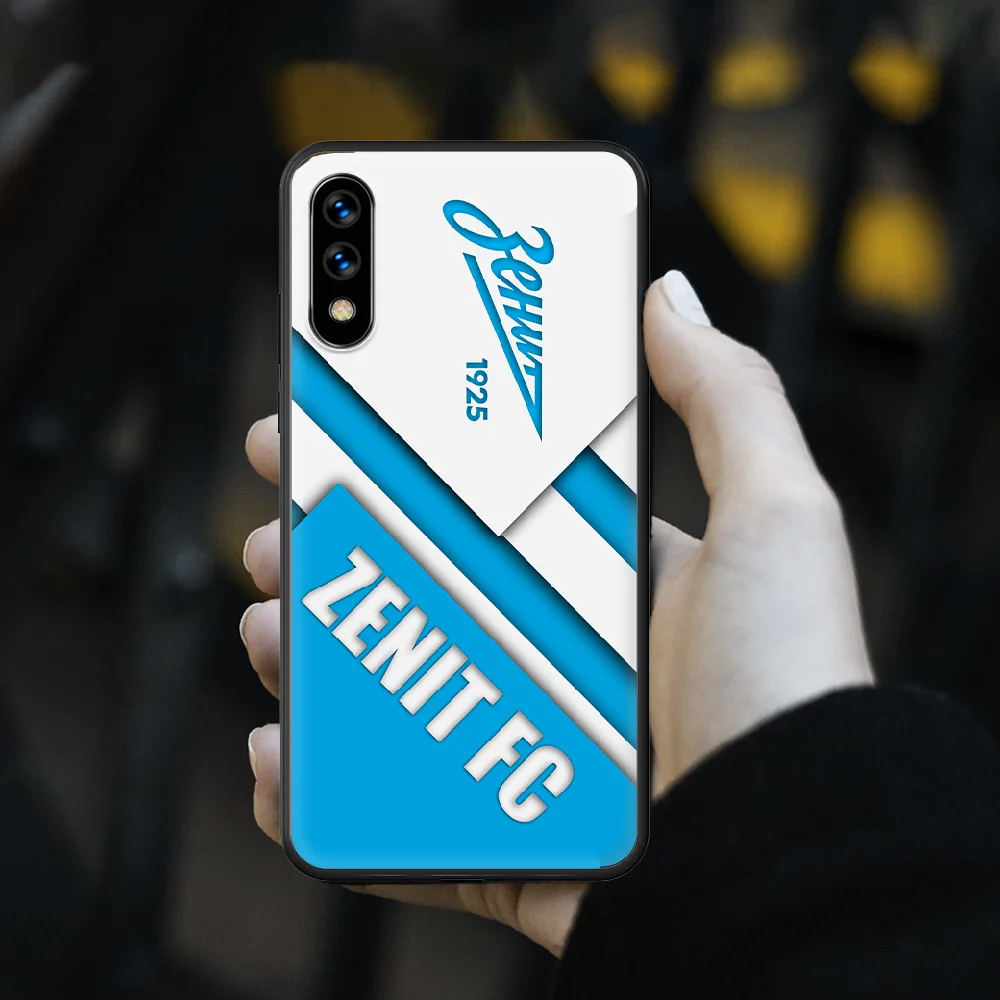 

FC Zenit football soccer Phone Case hull For huawei honor play 6 7 8 9 10 view 20 A X i pro lite black Hoesjes Fashion Coque