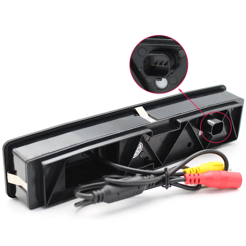 

HD 4089T Dynamic Trajectory Parking Line Car Rear View Camera For Ford Focus 2015~2017 Trunk Handle Switch Camera