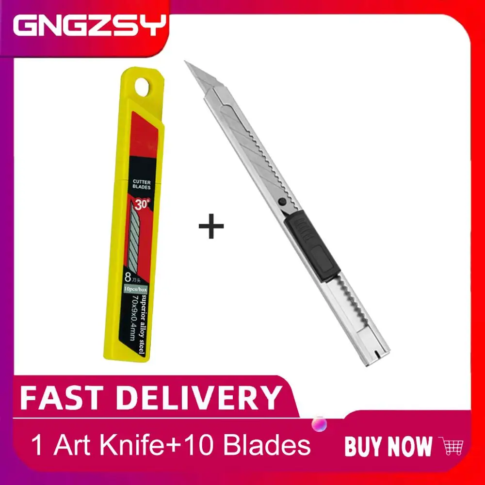 Универсальный нож с защелкой компактная школьная Канцелярия ремесло сделай сам