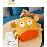 brand new design bag for girl schoolbag cute cartoon small crab pattern children%e2%80%99s bag boys and girls shoulder bags