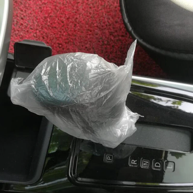 Универсальный автомобильный одноразовый пластиковый чехол для рычага